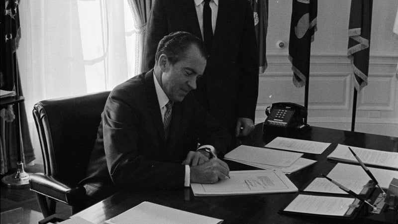 President Richard Nixon signed the act in 1973, and it has changed little since the eighties.