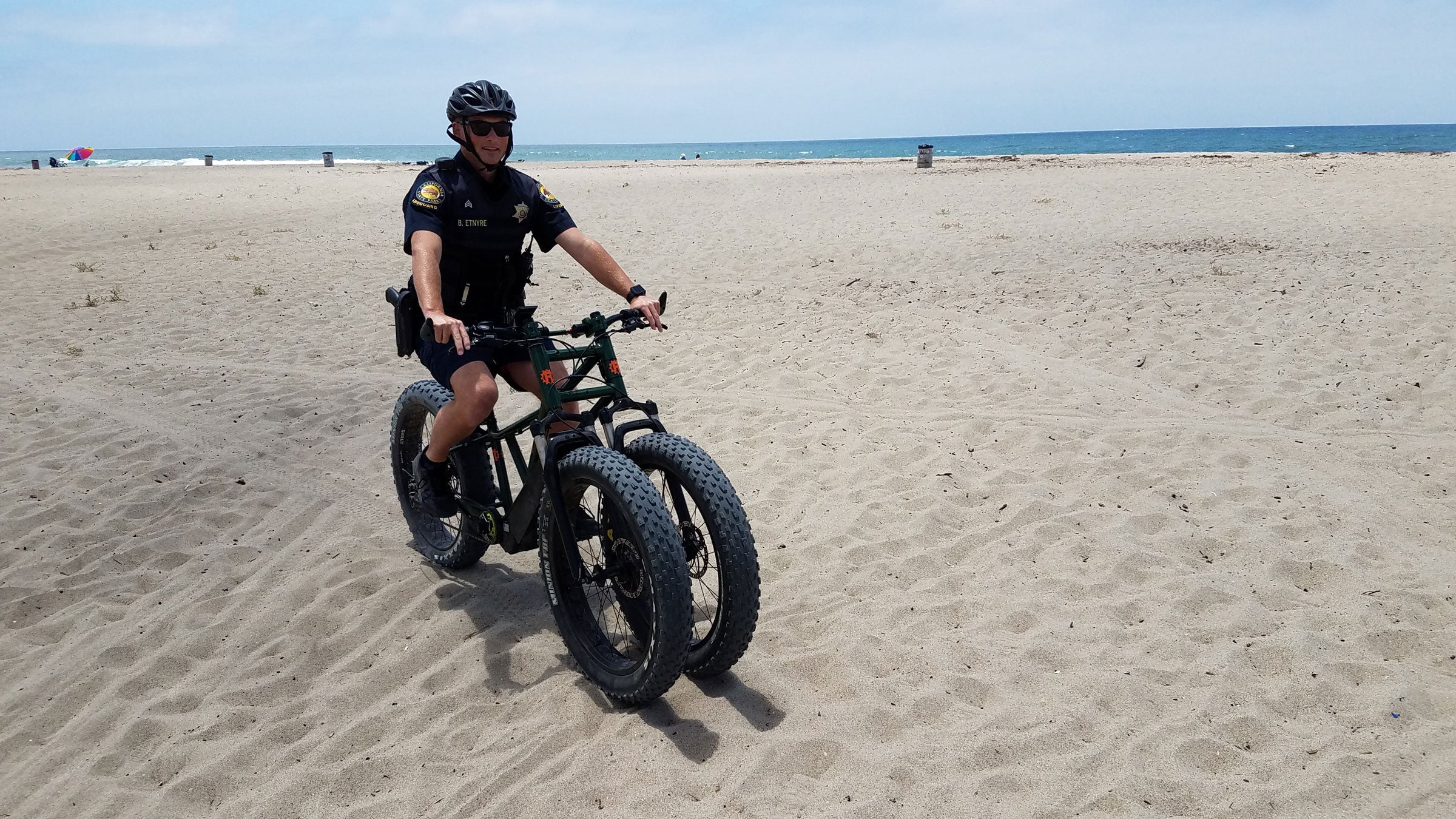 Three Wheeled Electric Bikes Patrol California Beaches