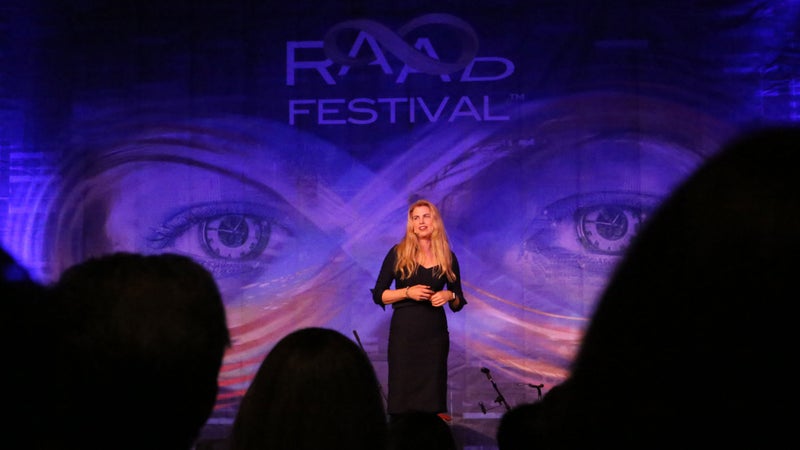 Parrish speaking at RAADfest 2017