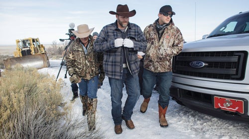 Ammon Bundy in Burns, Oregon on January 6, 2016.
