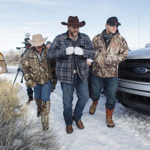 Ammon Bundy in Burns, Oregon on January 6, 2016.