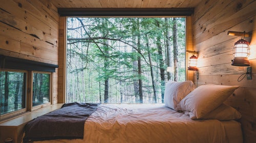 When the cabin itself is as cool as these, you may never want to leave.