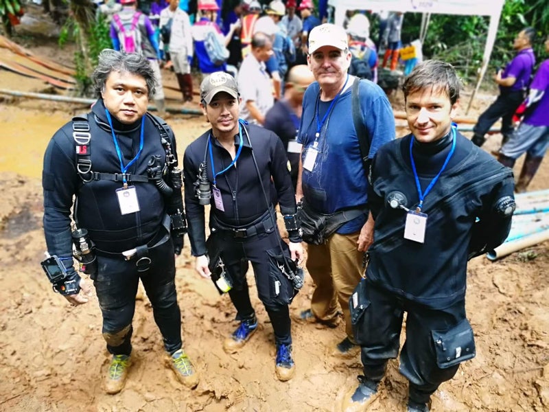 When the Thai Navy SEALs needed help finding the lost soccer team, they called Ben Reymenants (right) for help.