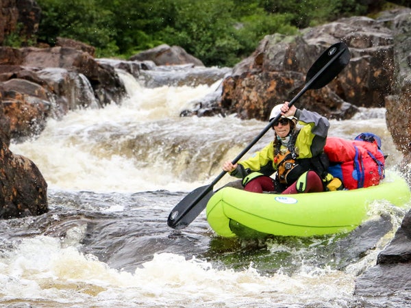 On this guided, 12-day trip with Boreal River Adventures, you’ll fly by helicopter from Sept-Îles, Quebec, into a remote northern forest before spending three days backpacking, rappelling, and orienteering through trail-less wilderness to Lake Magpie, the source of the Magpie River.