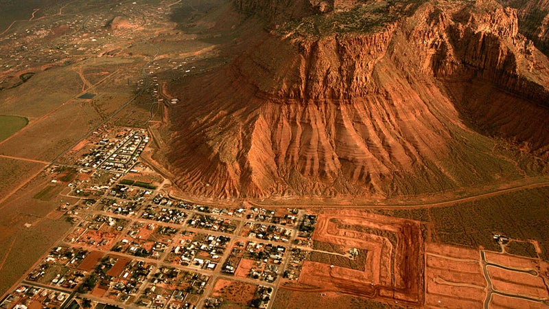 Aerial view of St. George, Utah