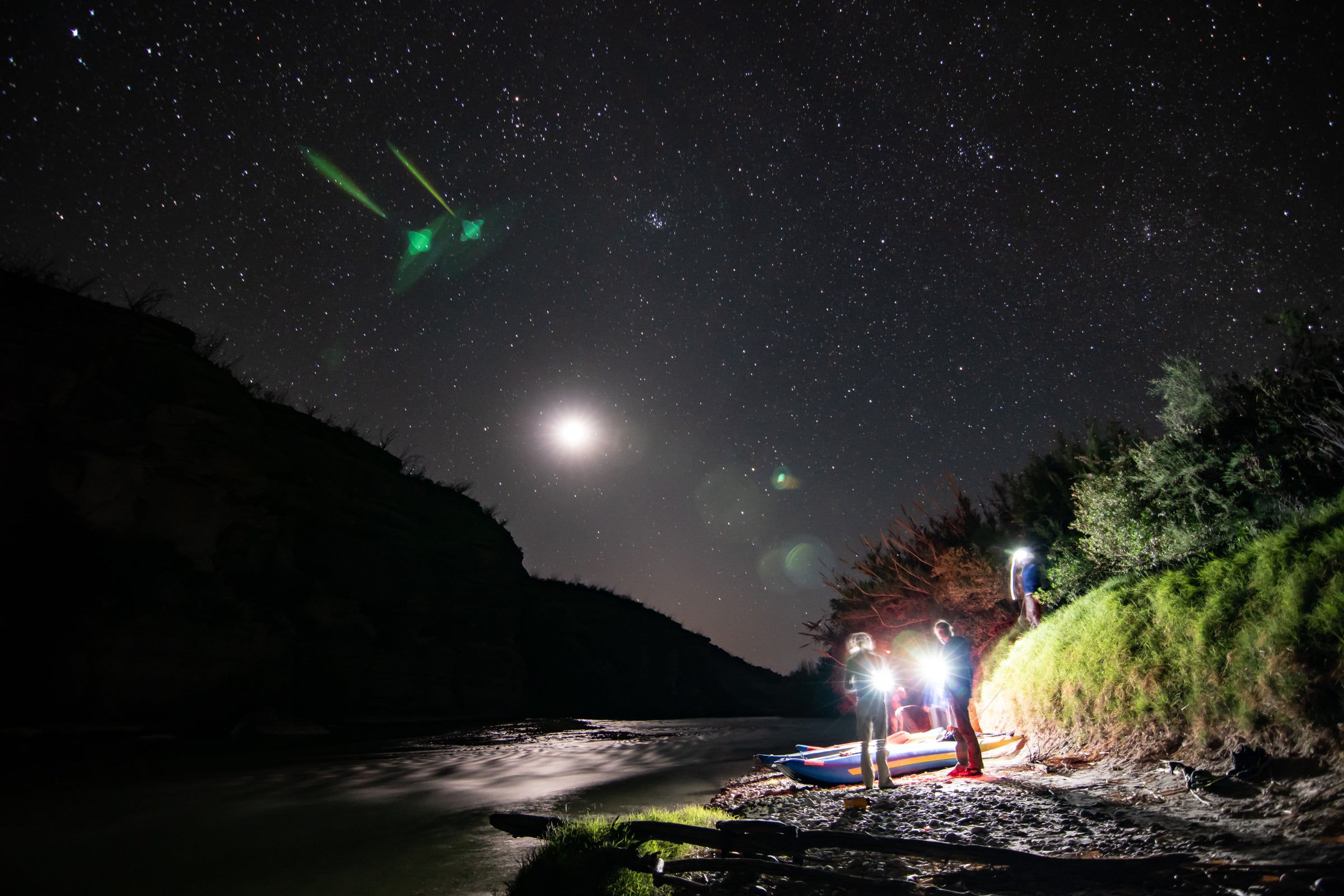 The hikers were joined by a support crew of family and friends for several remote sections of the Rio Grande.