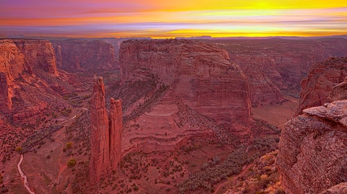 Visit the considerably quieter Canyon de Chelly.