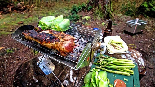 Folding up to just 1.5 inches thick, this simple, stowable grill slips into even the most overstuffed packs.