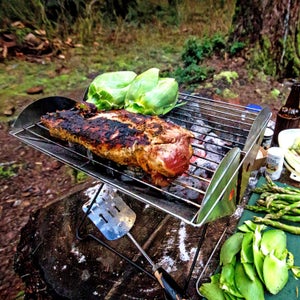 Folding up to just 1.5 inches thick, this simple, stowable grill slips into even the most overstuffed packs.