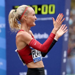 Shalane Flanagan is back.