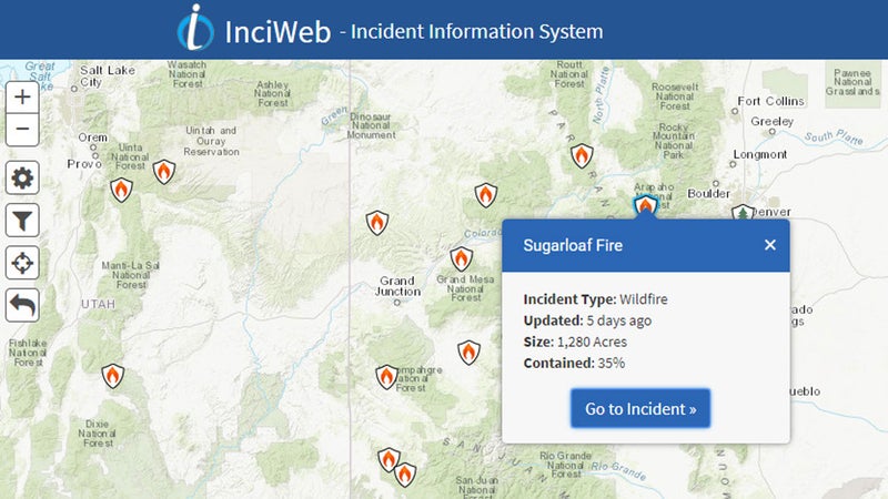 InciWeb is a multi-agency aggregator of wildfire-related information.