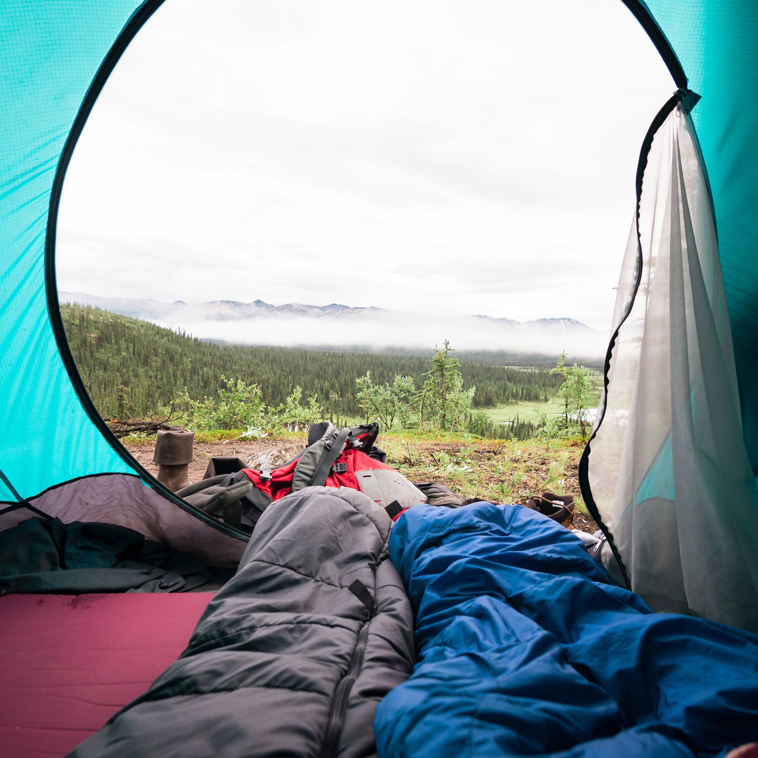 Comfortable camping outlet mat