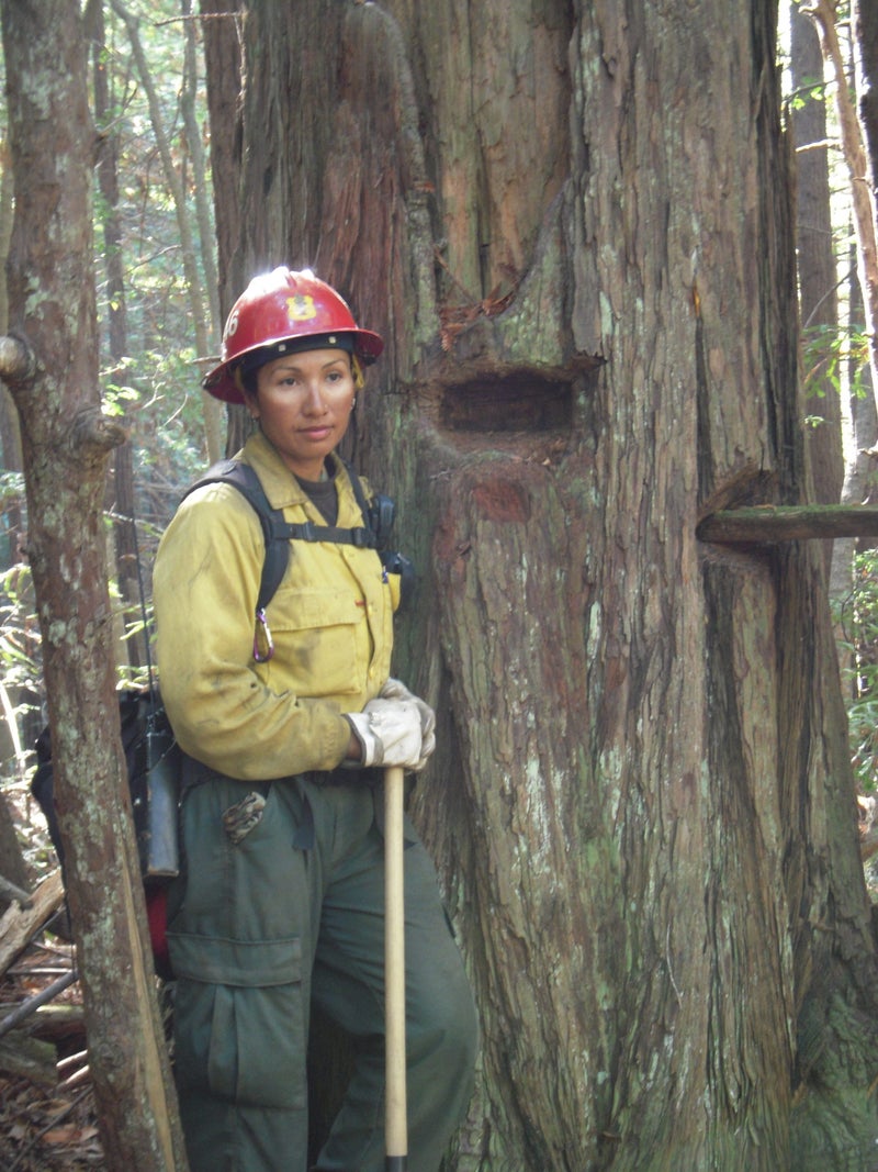 Darla Bush on the 2008 Los Padres Chalk Fire.