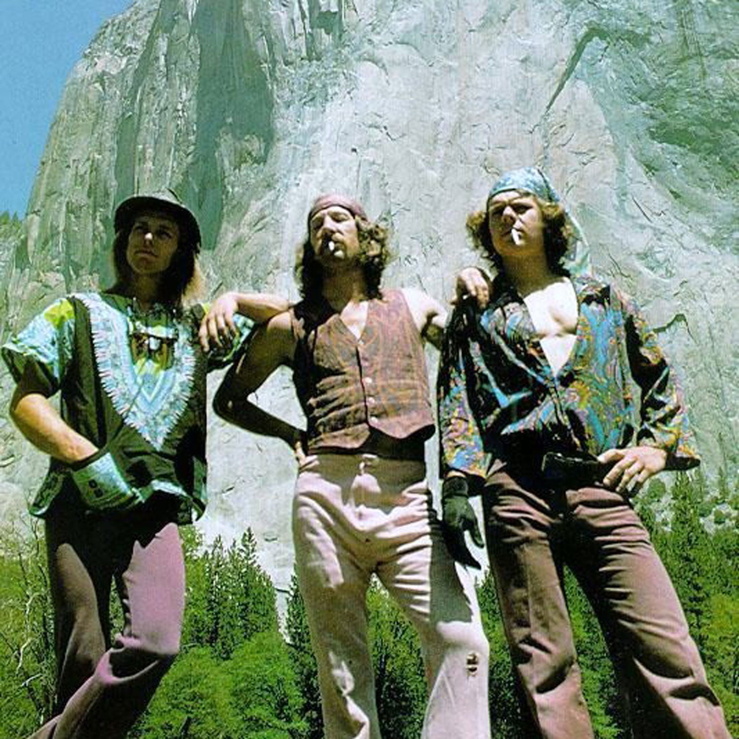 Billy Westbay, Jim Bridwell, and John Long after the first one-day ascent of the Nose in 1975.