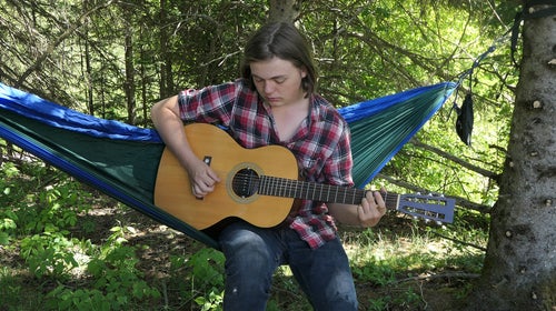 Fin Hewitt on his family’s farm