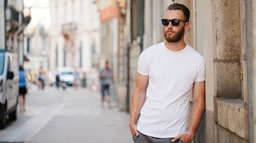 Sidewalk Surfer White Premium Cotton T-shirt