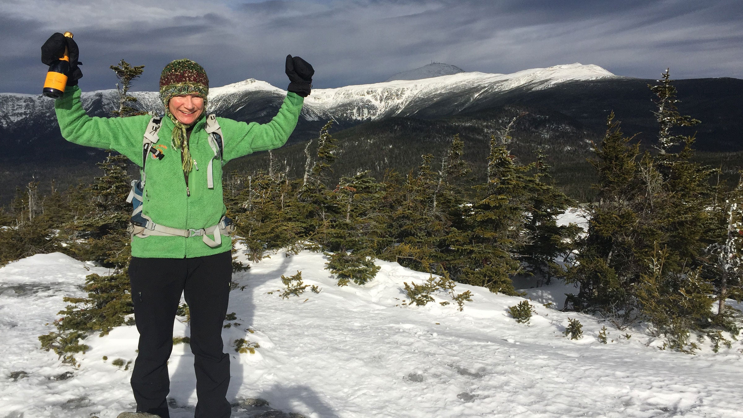 Sue Johnston upon completing her grid challenge.