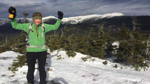 Sue Johnston upon completing her grid challenge.