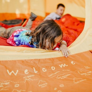 When you have a family, you're gonna need a bigger tent.