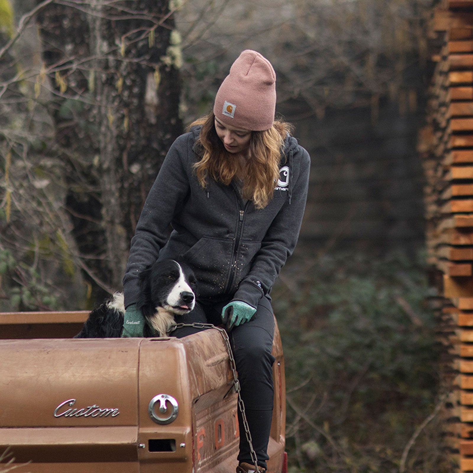 Carhartt FORCE FITTED LIGHTWEIGHT UTILITY LEGGING Red