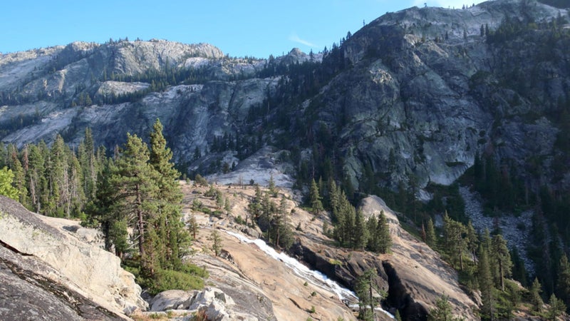 Waterwheel Falls. The Grand Canyon of the Tuolumne has countless slides, drops, and pools and more swimming holes than there are summer days.