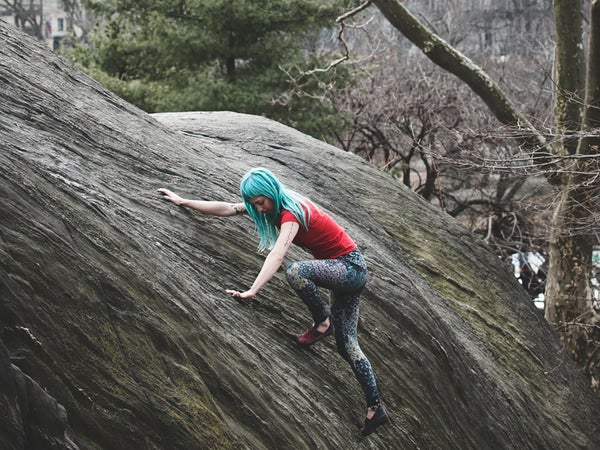 Bouldering in Central Park is a great way to spend lunch.
