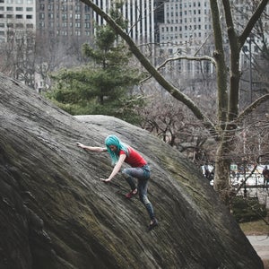 Bouldering in Central Park is a great way to spend lunch.