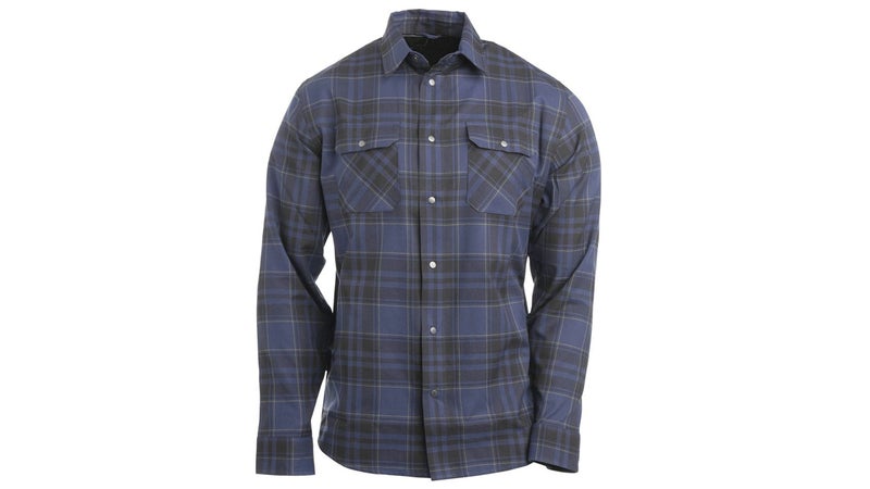 TRUEWERK Men's Tech Flannel - Durable Work Shirt with Snap Buttons