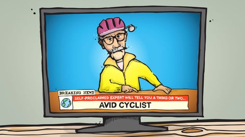 The greatest adversary of the cyclist is a creature called the “avid ⳦.”