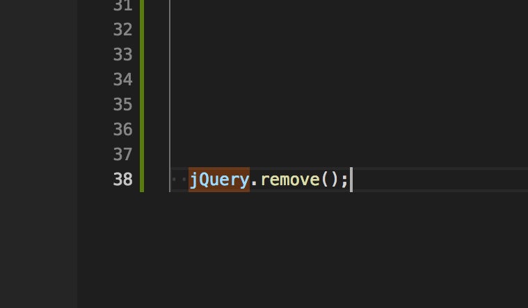 We Removed jQuery