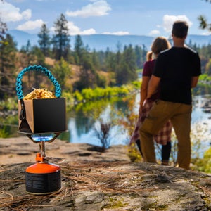 A Spokane, Washington-based couple has created a foldable one-liter pot that weighs just 6.5 ounces.