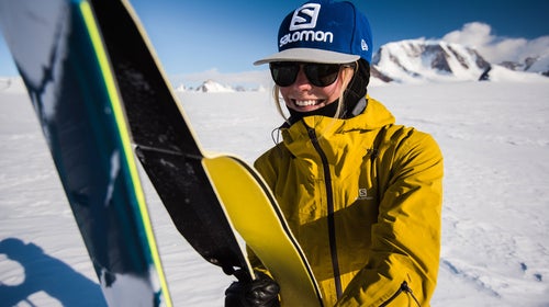 Skier Kalen Thorien shares her tricks on how to train on the go.