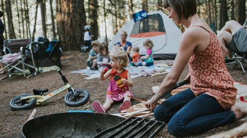 You are not only allowed, but encouraged to be a maximalist when camping with babies.