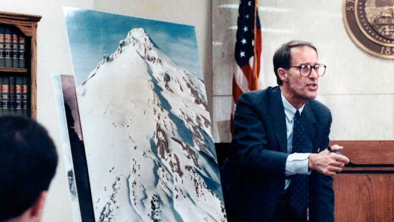 Attorney Paul Luvera in court in 1990