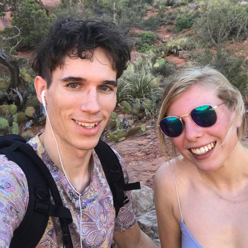 Bartz and Bonkowski hiking in Sedona, Arizona in 2017