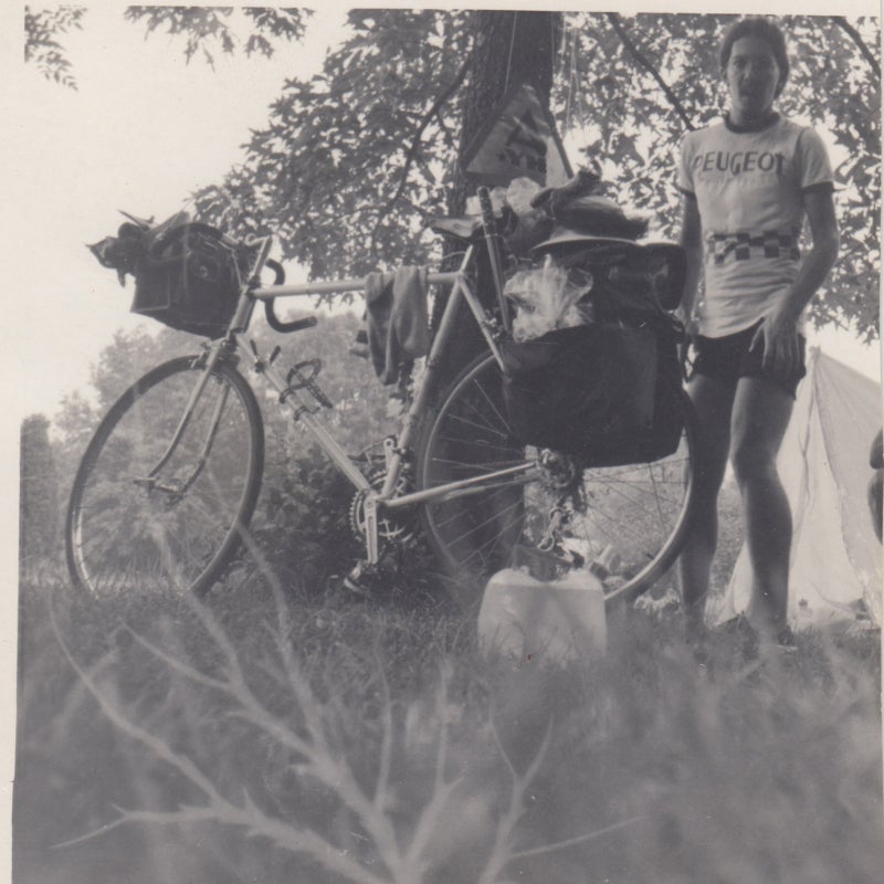 Polson in 1970, about the time he rode from Hartsville, South Carolina to Kent, Ohio.