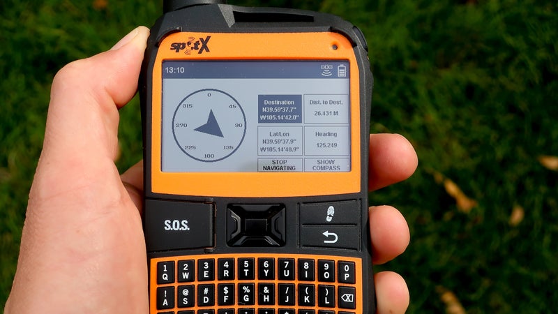The Spot X has rudimentary navigation capabilities. It has a digital compass and allows you to create and go to waypoints.
