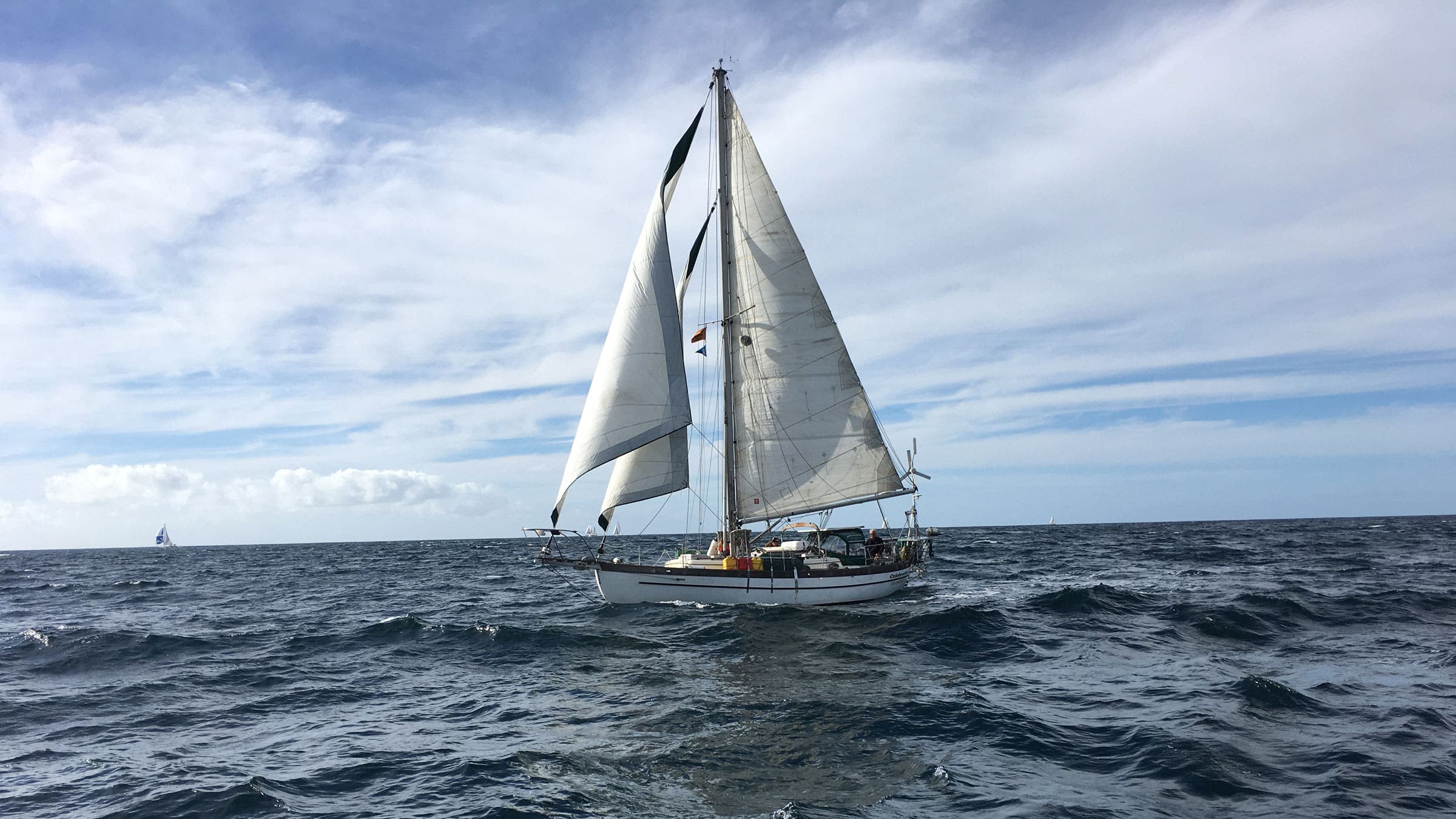 Celebration under sail in 2016.