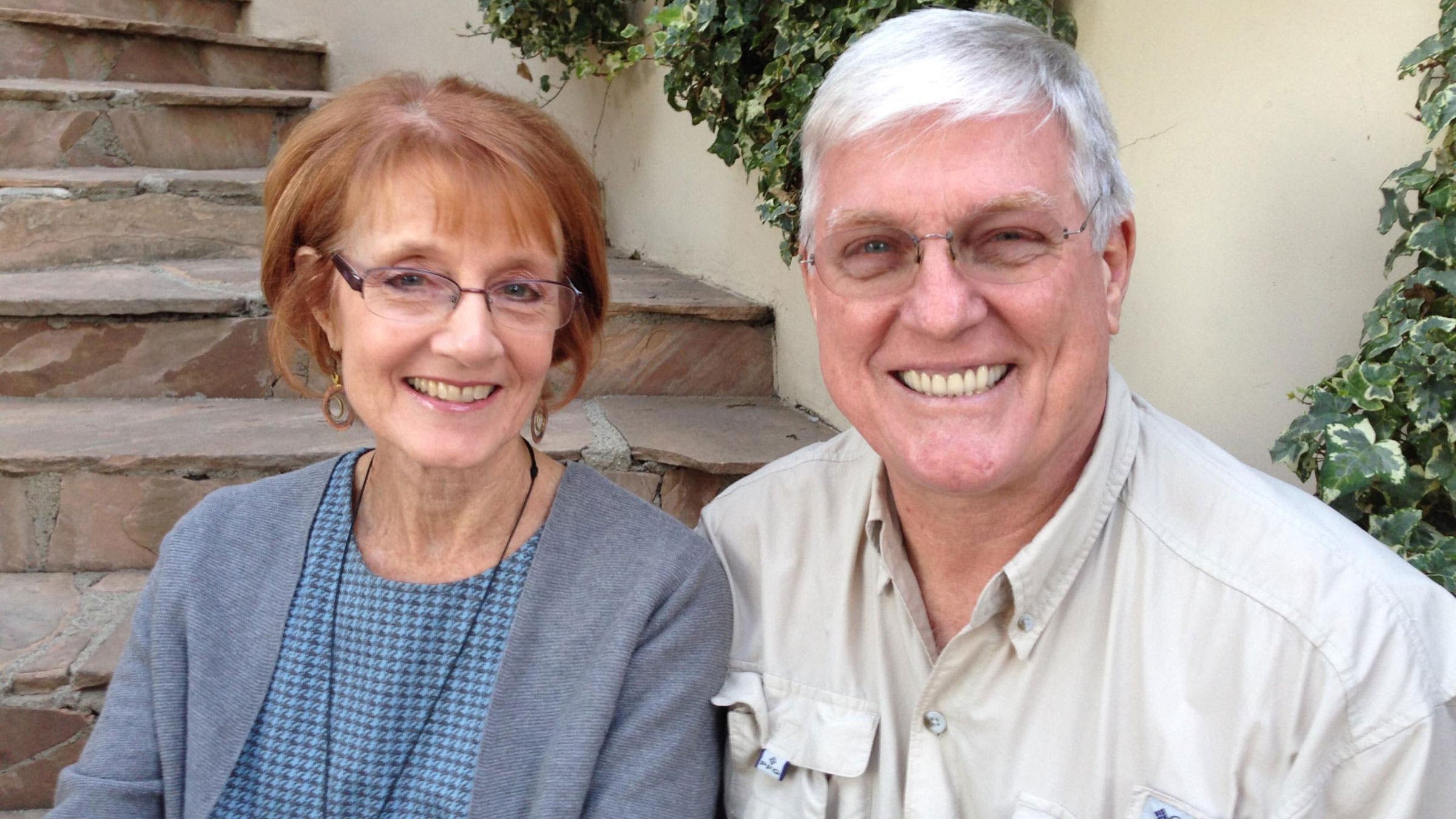 With Martha in 2016.