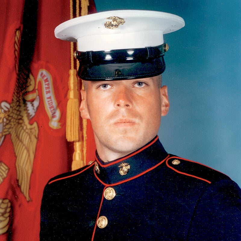 Pippin as a Marine in 2003