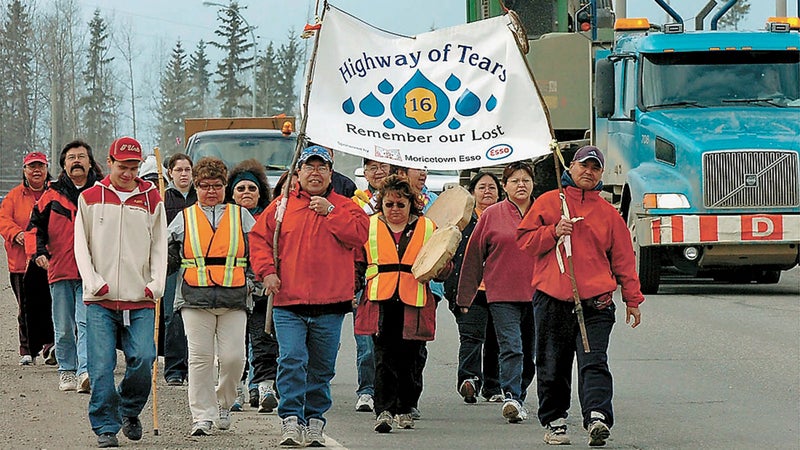 A Highway of Tears walk for justice