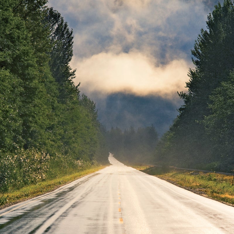 Highway 16 at sunrise