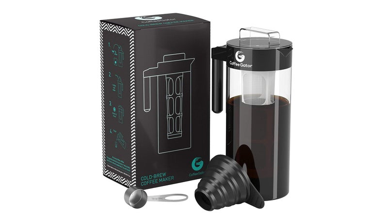 Coffee Gator Cold Brew Coffee Maker, Black