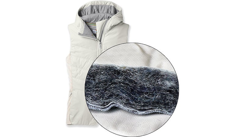 Smartwool recycles merino offcuts from its base layer production process to create Smartloft.