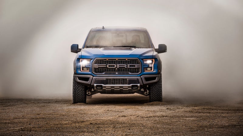 With wider front suspension dictating the flared wheel wells, there's no mistaking the Raptor's face for any other vehicle.