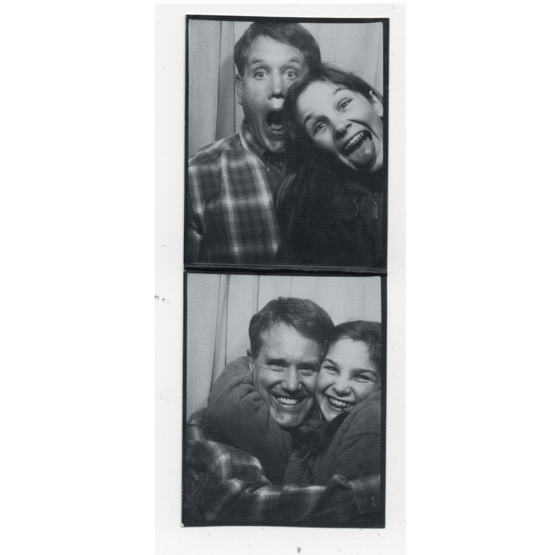 The author and her stepfather, Jerry Davidson, two months before his death