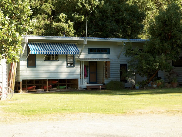 The owners’ residence, where Jerry Davidson was shot