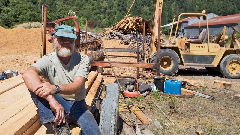 J.D. Greiner in Orleans, California, last June