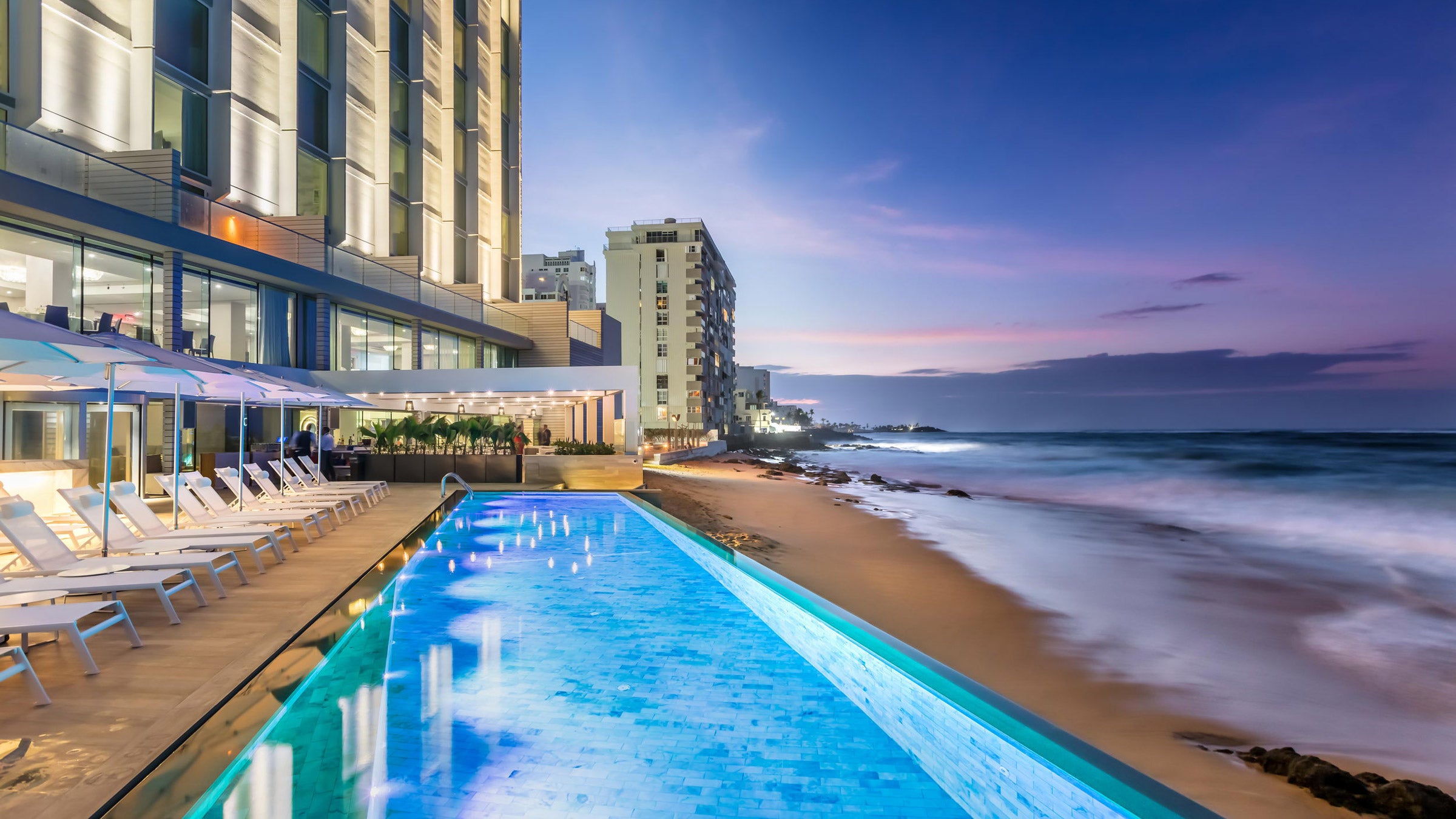 Escape the winter cold at this beachside hotel in Puerto Rico.