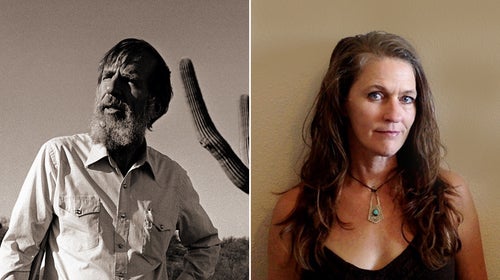 Edward Abbey, author of 'Desert Solitaire,' and Amy Irvine, author of 'Desert Cabal.'